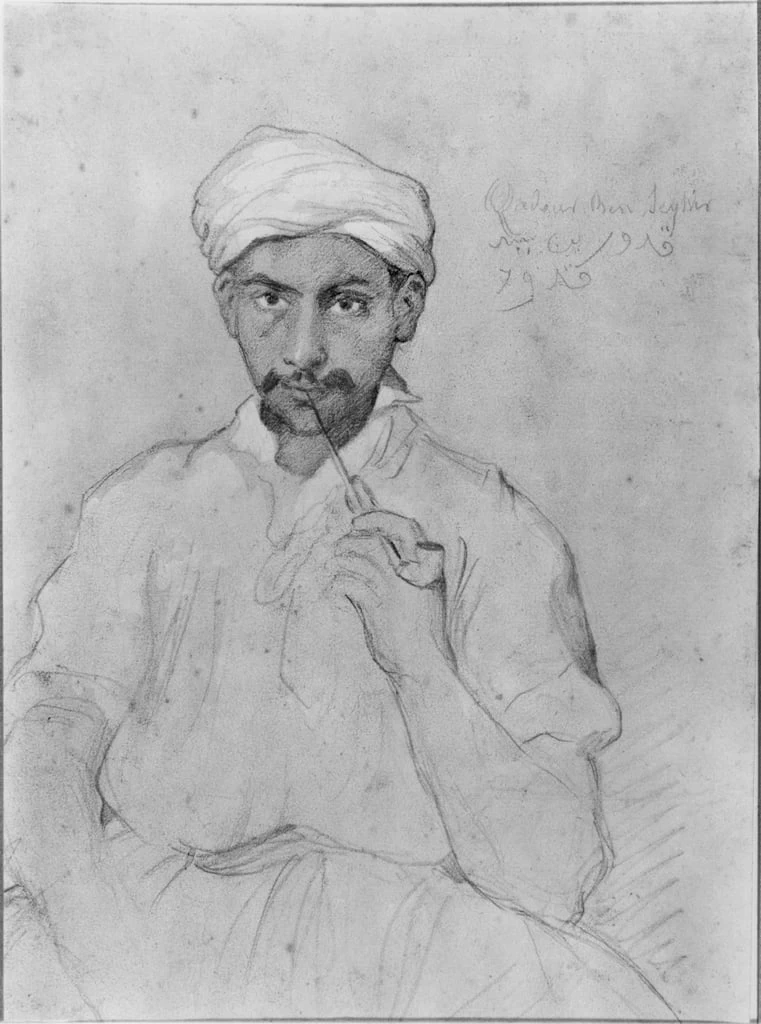 Arabo che fuma la pipa - Musee des Beaux, Arts, Alger